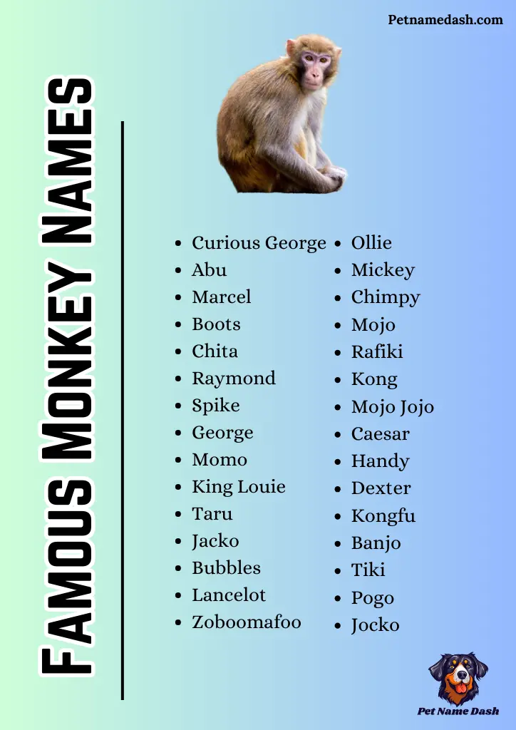 Famous Monkey Names