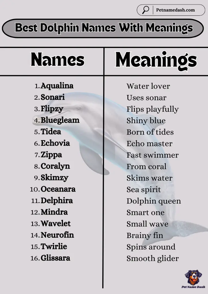 Best Dolphin Names With Meanings