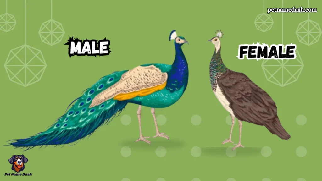 Male & Female Peacocks
