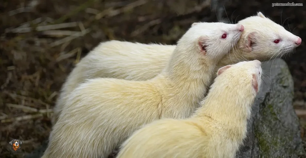 Albino Ferret Names Male